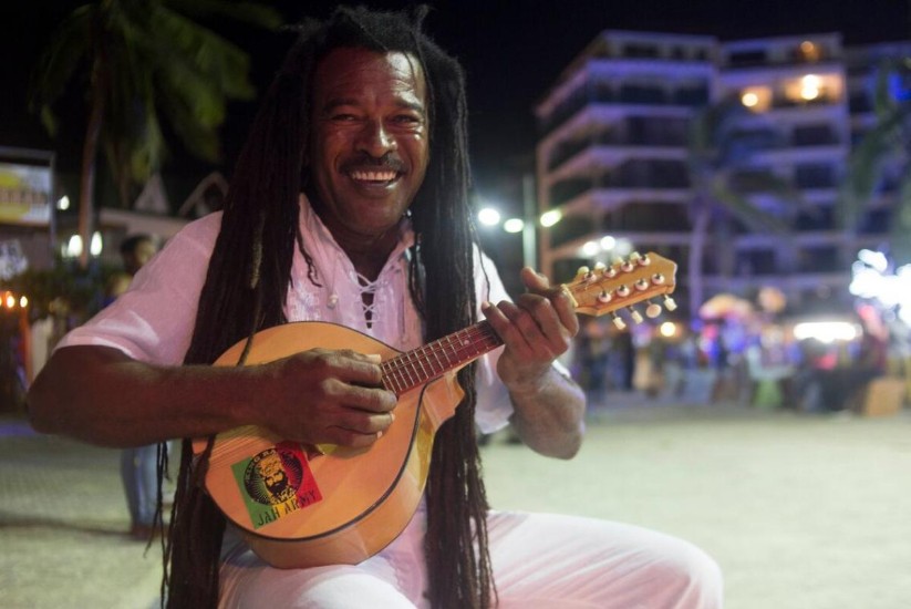 Hombre rasta en Festival de San Andrés