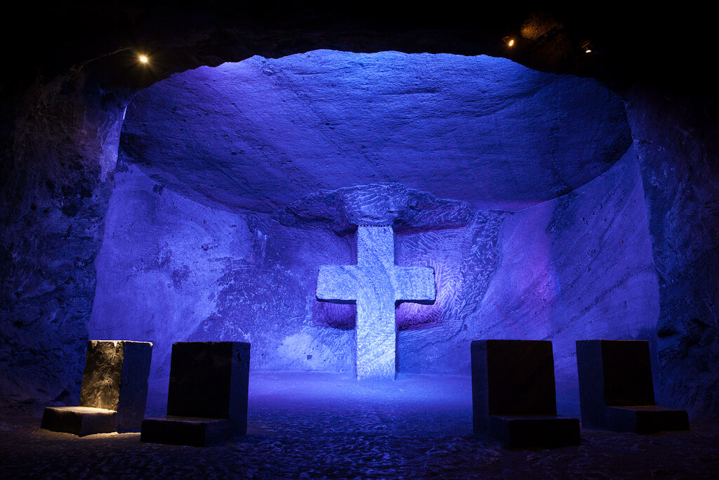 Catedral de sal, Zipaquira, Bogota, semana santa, Colombia