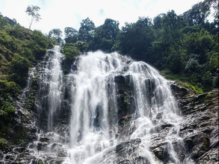 Cascada en Caño Unión, en el departamento del Meta