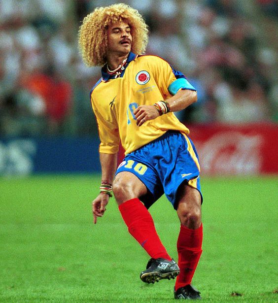 Carlos “El Pibe” Valderrama, durante el Mundial de Francia 1998.